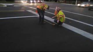 Traffic signal Inductive Loop Installation.