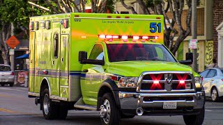 LAFD Rescue 51 Transporting