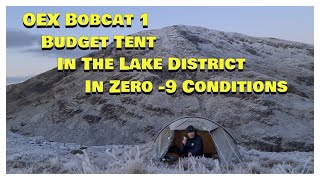 Chilling Adventures: OEX Bobcat 1 Budget Tent in Zero -9 Conditions - Conquering the Lake District!