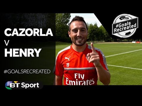 Santi Cazorla attempts that Thierry Henry Premier League wonder goal GoalsRecreated New Flash Game