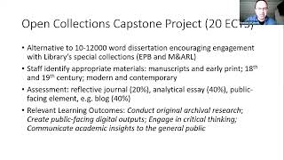 Digital technology as part of an Essay capstone project