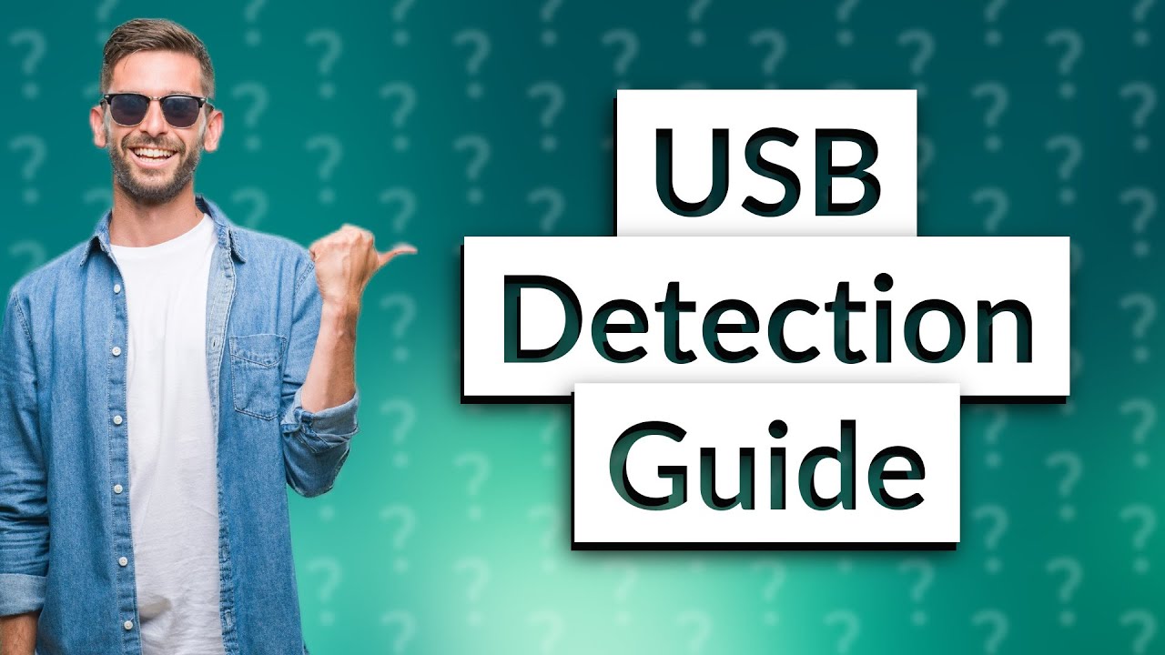 How to detect USB on PC? - YouTube
