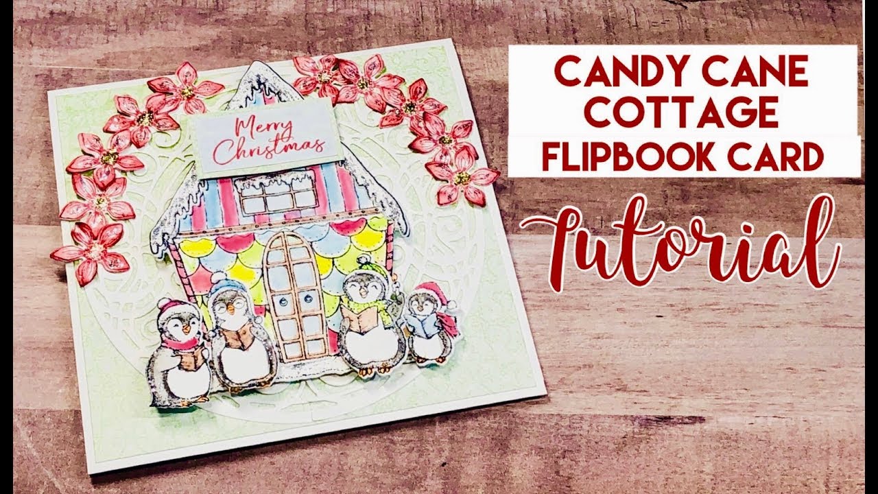 Candy Cane Cottage Flipbook/Card Tutorial scrapbooking tiendas