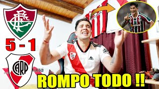 Fluminense 5 vs River 1 😡 Reacción de un Hincha de RIVER RE CALIENTE 😡 Goleada Historica