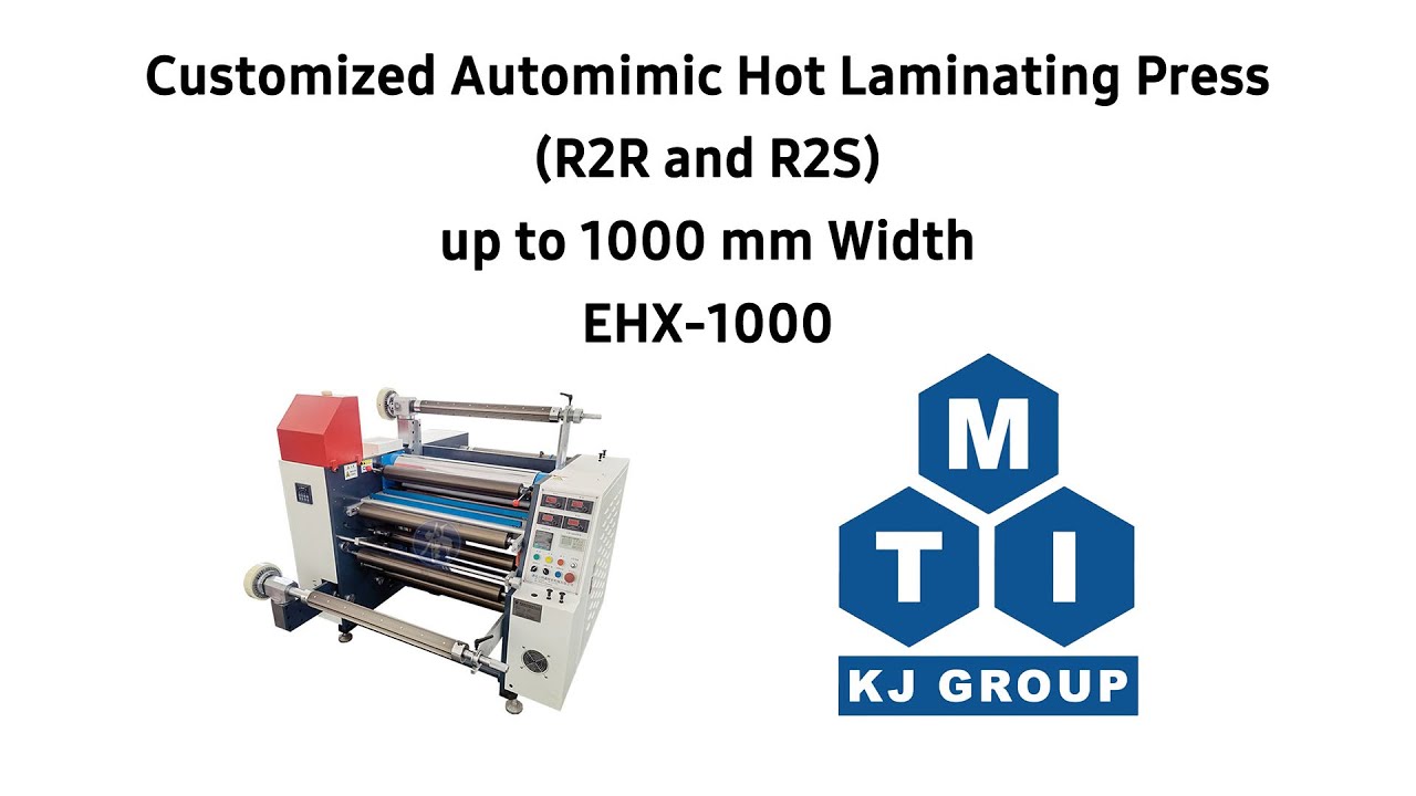 Customized Automimic Hot Laminating Press (R2R and R2S) up to 1000 mm