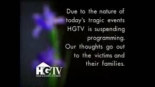 HGTV Suspending Programming on 9/11 - As it happened (September 11, 2001)