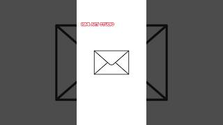 How to draw Email Logo✉️#shorts#shortvideo#viralvideo#viral#youtubeshorts#trending#short#art#youtube