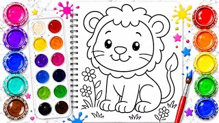 Lion painting video | painting tutorial for kids | painting video | Indian Play House