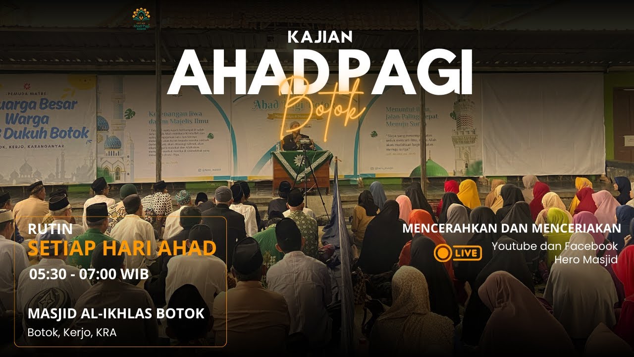 Kajian Ahad Pagi Botok 8 Maret 2026 - Ustadz Budi Santoso