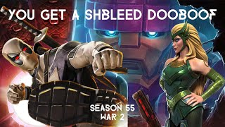 DOOBOOFING ALL OVER THE CONTEST. Deadpool X-Force is the Best Champ in the Game. Season 55 War 2