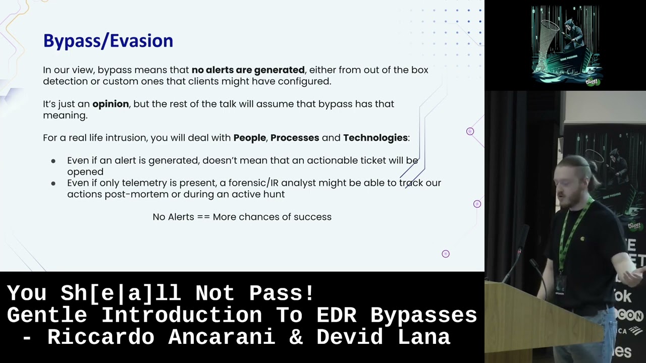 You Sh[e|a]ll Not Pass! Gentle Introduction To EDR Bypasses - Riccardo Ancarani & Devid Lana