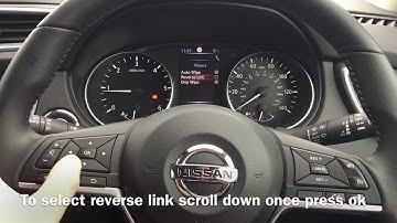 Nissan Qashqai Automatic Wiper Settings