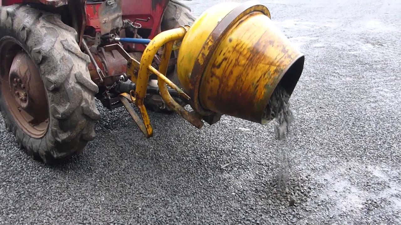 PTO Cement Mixer on 3 Point linkage - YouTube