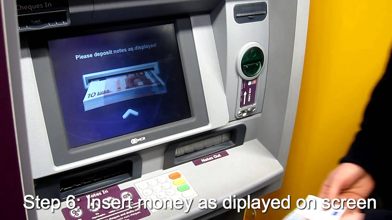 How To Lodge Money In A Cash And Cheque Lodgment Atm Youtube