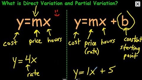 What is Direct Variation and Partial Variation?  Explained!