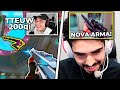 ASPAS TESTOU A NOVA ARMA OUTLAW PELA PRIMEIRA VEZ! TTEUW AMASSOU INIMIGO (200QI) - VALORANT CLIPS