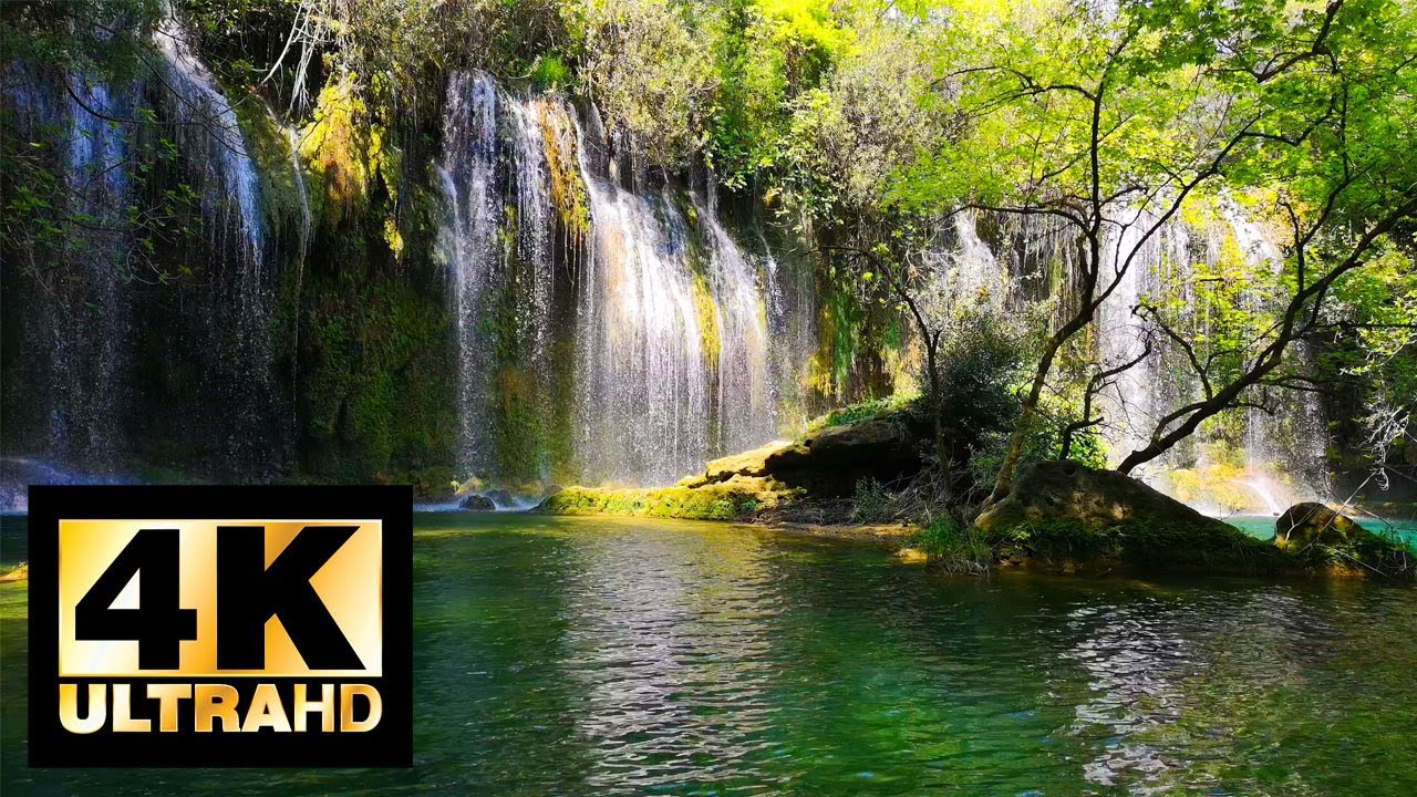 Cascata 4K • Rilassante rumore di cascata
