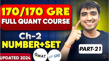 Ch:2 Pt-21 | GRE Test & GMAT 2024 Prep | Real GRE Exam Questions for a Perfect 170 in GRE Quant