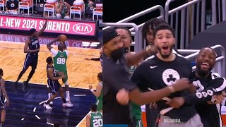 Tacko Fall put Mo Bamba in a blender \& makes the Celtics bench go crazy