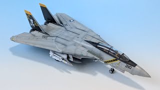 【ハセガワ】 1/72 F-14A トムキャット(ハイビジ) 　製作ギャラリー