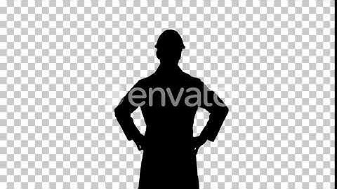 Silhouette engineer Alpha Channel | Motion Graphics - Envato elements