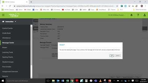 Infinite Campus - E-mail from Message Center