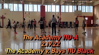 The Academy 11U-A Fall/Winter 2021/22 Game 11. Feb 18th, 2022