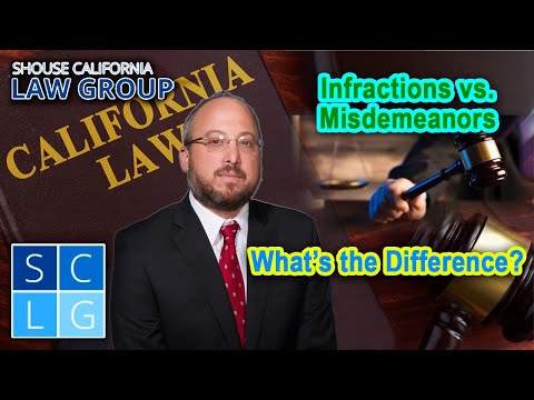 Video: Le infrazioni sono reati in California?