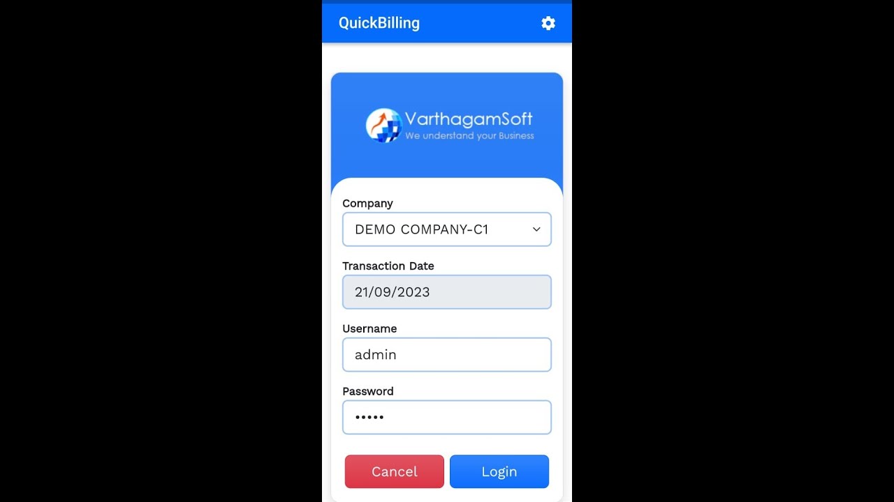 Quick Billing - VarthagamSoft