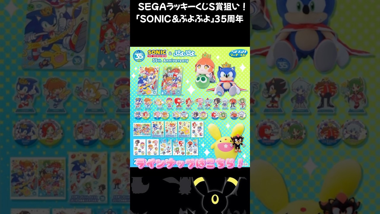 一番くじ】娘のためにS賞当たるまで引いてきた「SONIC＆ぷよぷよ 35 