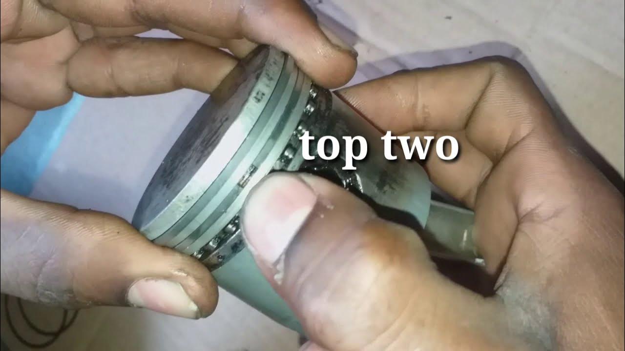 How to fix piston rings mark different between rings and compression