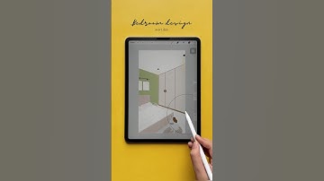 Bedroom transformation using @Procreate #interiordesign #bedroomdesign #homedesign #homeinspo