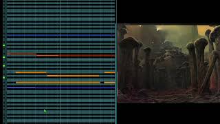 IMPRESSION ON A BEKSINSKY  LANDSCAPE - Dark Surrealist Incidental Adagio for Orchestra - MIDI MOCKUP