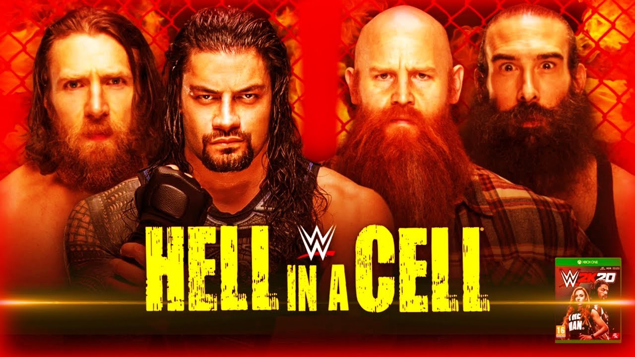 WWE 2K19 : Hell in a Cell 2019 Roman Reigns & Daniel Bryan Vs Harper & Rowan Match 60fps 1080p HD