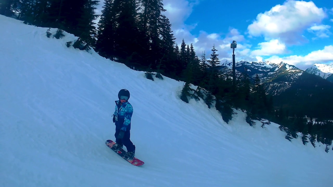 Snowboarding at Snoqualmie Pass YouTube
