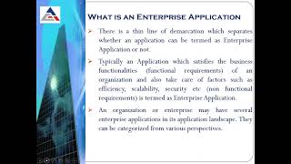 BUILDING ENTERPRISE APPLICATIONS: LECTURE 1:UNIT 1: INTRODUCTION TO ENTERPRISES
