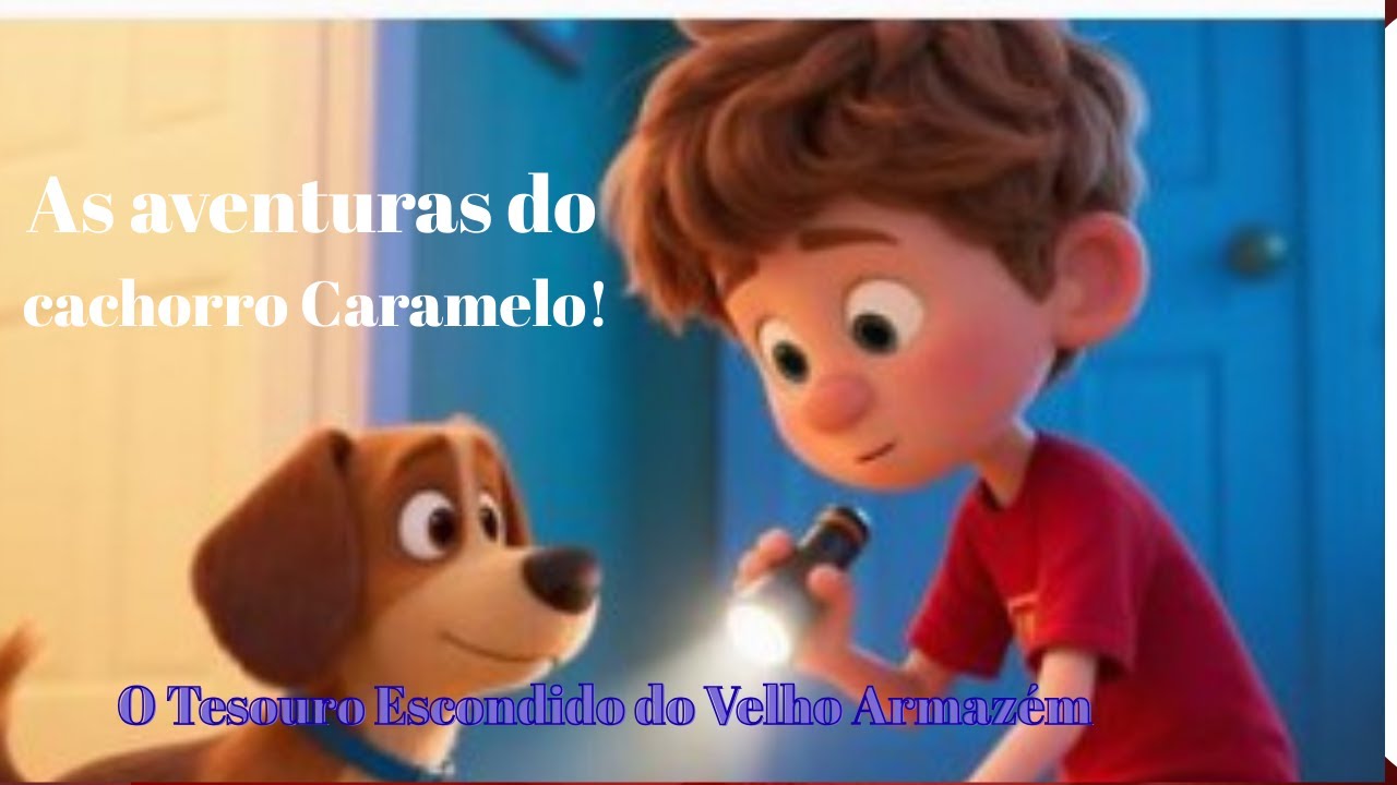 A Aventuras do Cachorro Caramelo - O Tesouro Escondido do Velho Armazém !