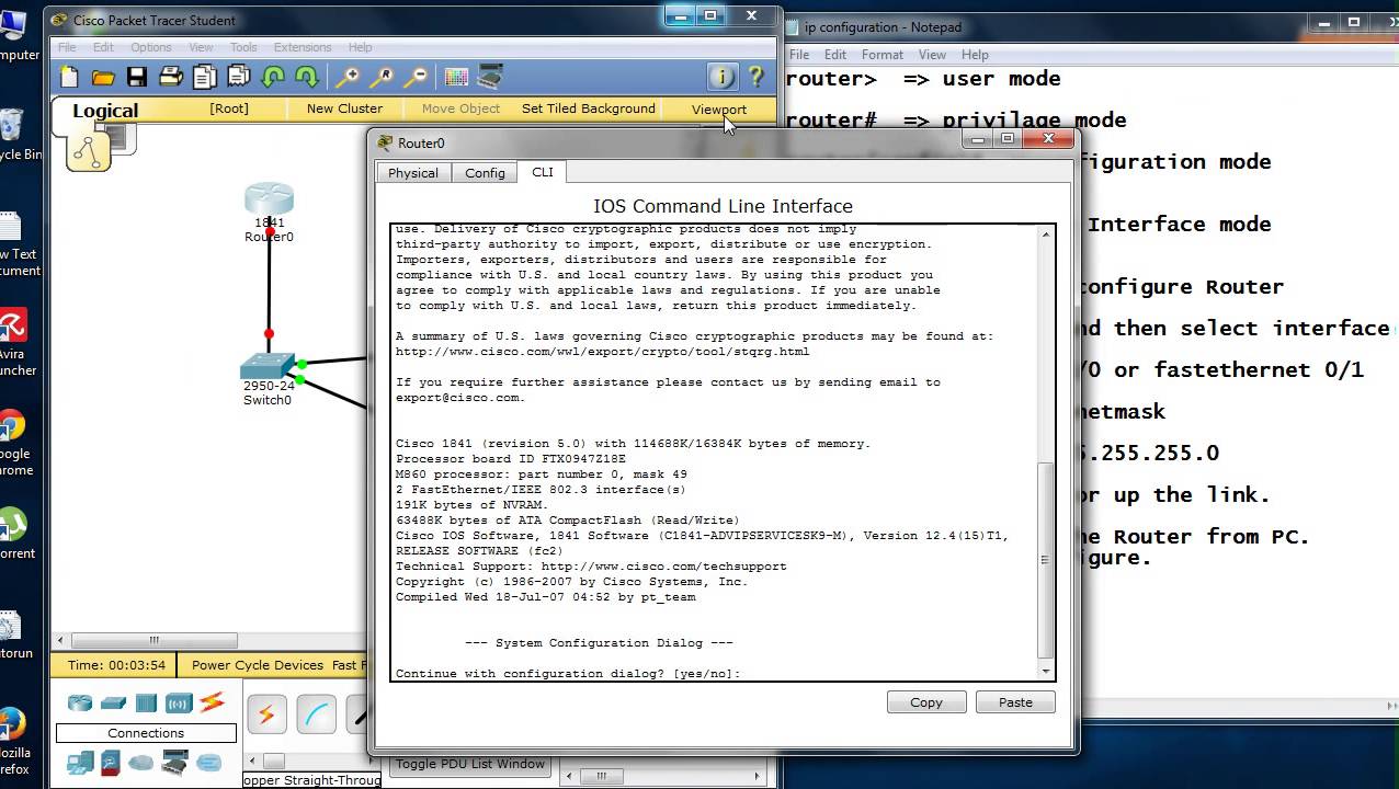 Cisco router IP configuration YouTube