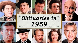Obituary 1959: Famous Faces We Lost in 1959