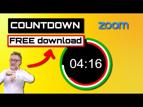 Zoom Meeting COUNTDOWN Timers with OBS Studio (FREE ANIMATION DOWNLOAD!)