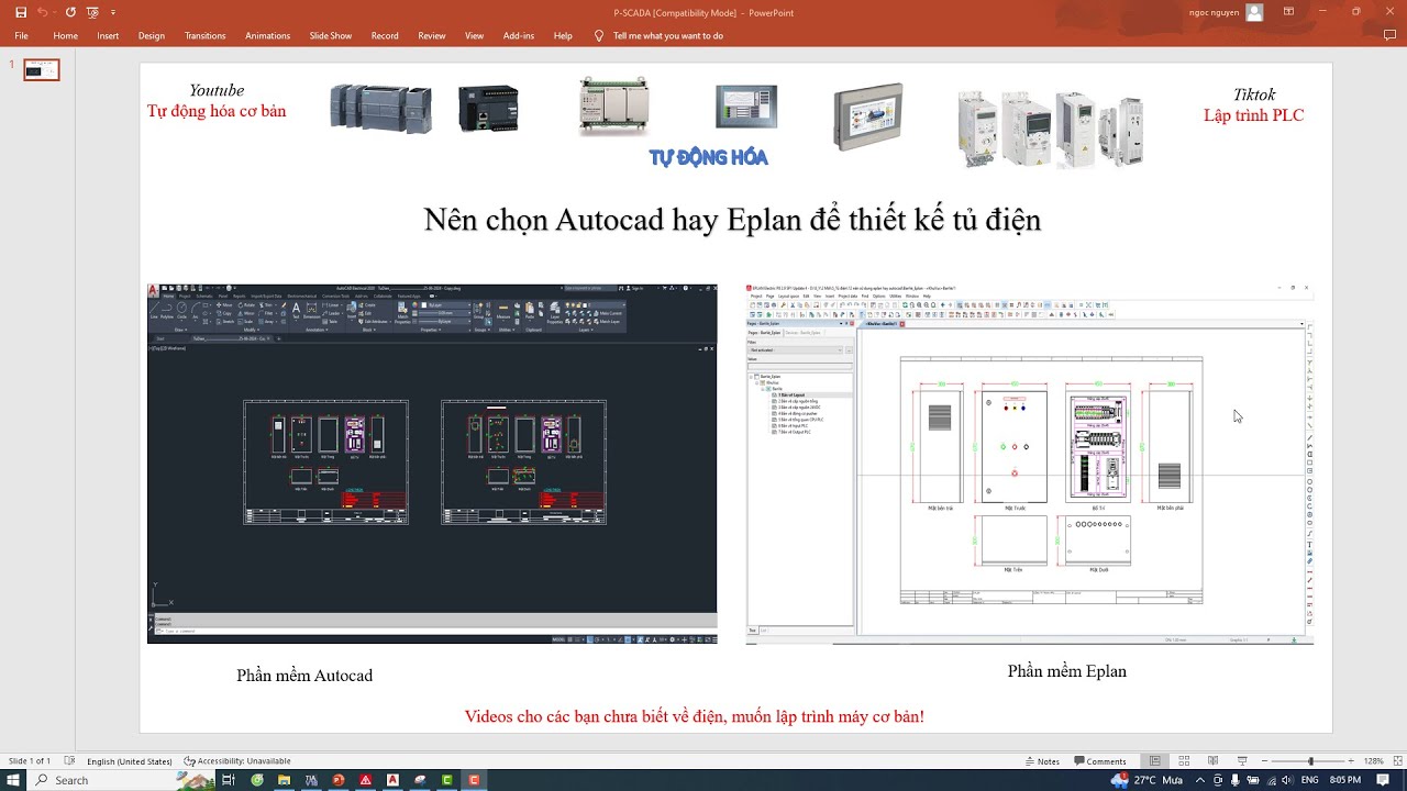 Nên chọn autocad hay eplan để thiết kế tủ điện - YouTube