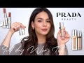 PRADA BEAUTY: FOUNDATION Full Day Wear Test &amp; 10 LIPSTICK Swatches + Check ins || Tania B Wells