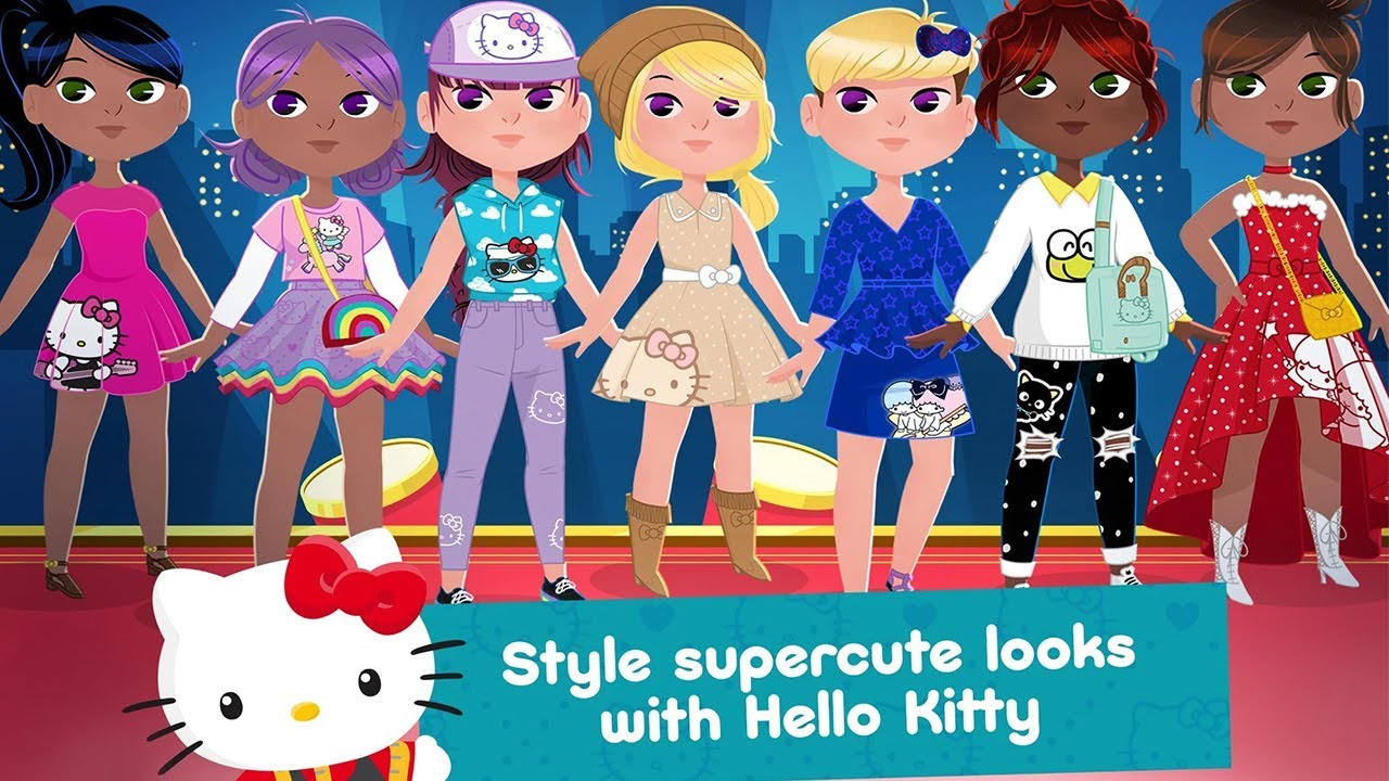 Hello Kitty Fashion Star Hello Kitty Dress Up Clothes for Girls YouTube