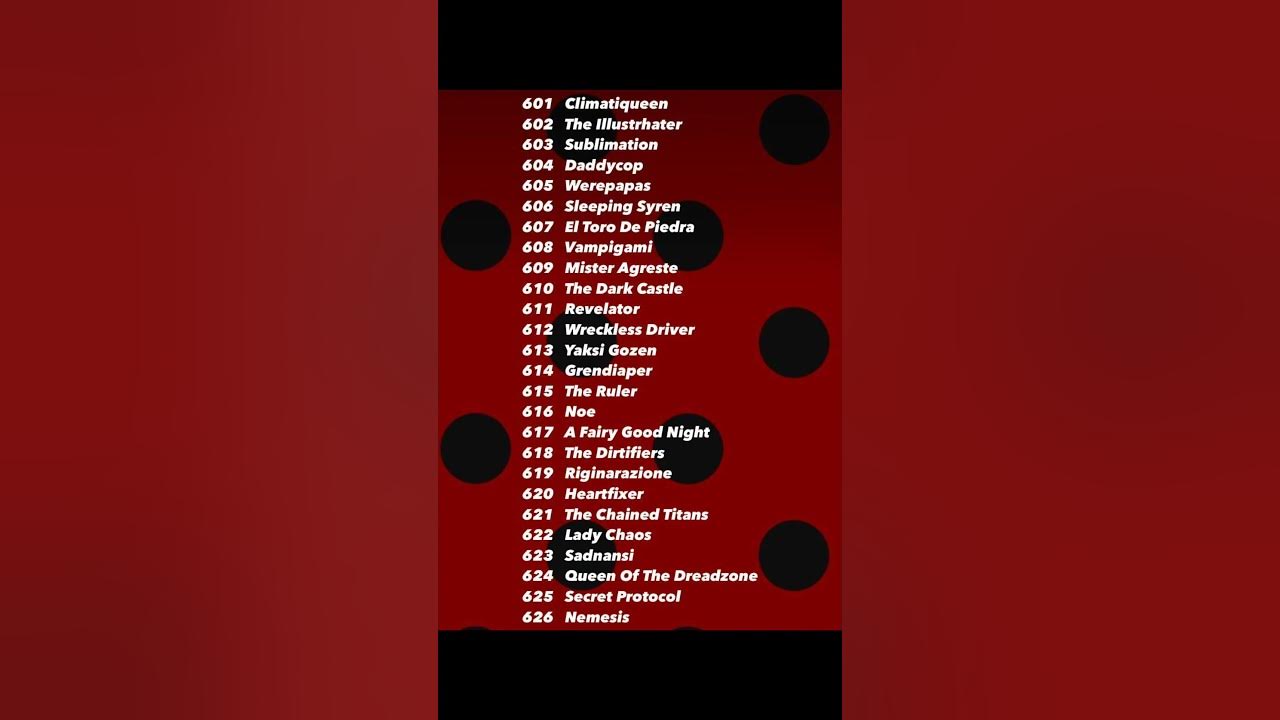 MIRACULOUS SEASON 6 - ALL EPISODES LIST #miraculousseason6 #miraculousladybug #miraculousrecapped MIRACULOUS SEASON 6 - ALL EPISODES LIST #miraculousseason6 #miraculousladybug #miraculousrecapped