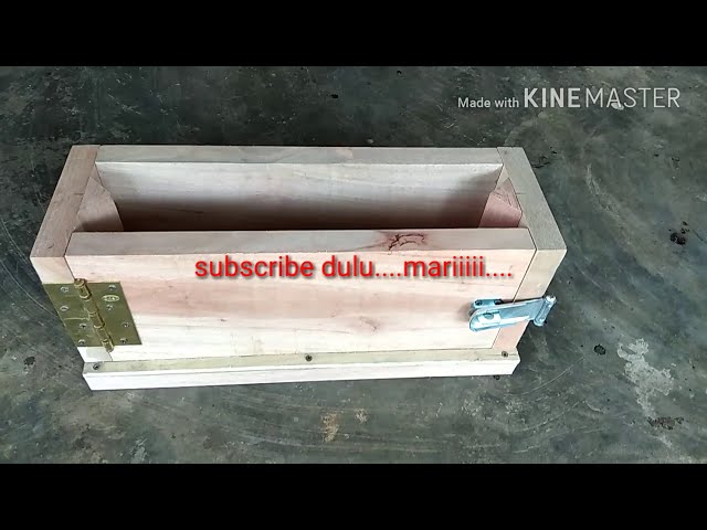 cara membuat cetakan batako manual dari besi