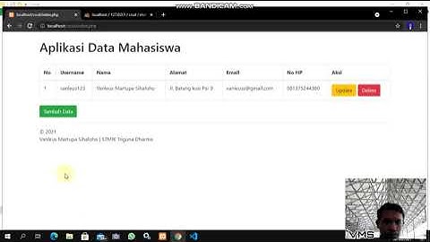 Membuat Tutorial Pemrograman Web CRUD (create,read,update,delete) dengan Db PHP/Mysql dan Bootstrap