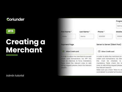 Video: Creating a Merchant