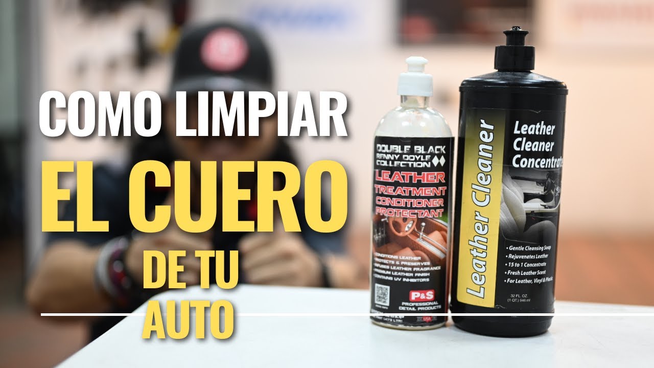 COMO limpiar el CUERO de tu auto de manera FACIL y SEGURA yo te ENSEÑO