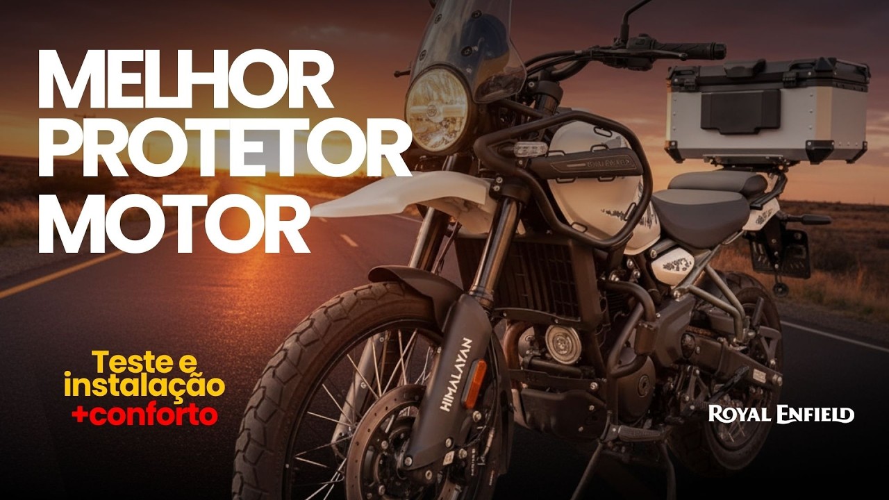 Instalei o protetor de motor CHAPAM na Himalayan 450 — vale a pena?