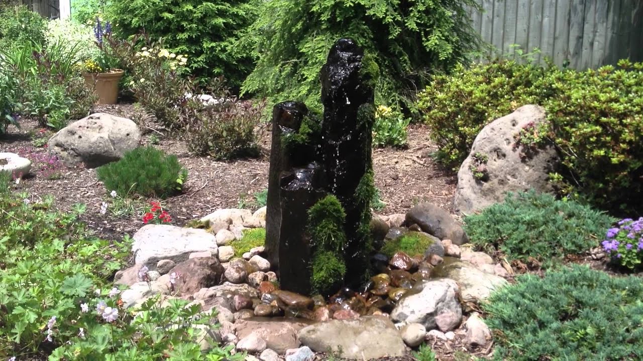 Water Feature Rock Fountain, Landscape Ideas, Monroe ...